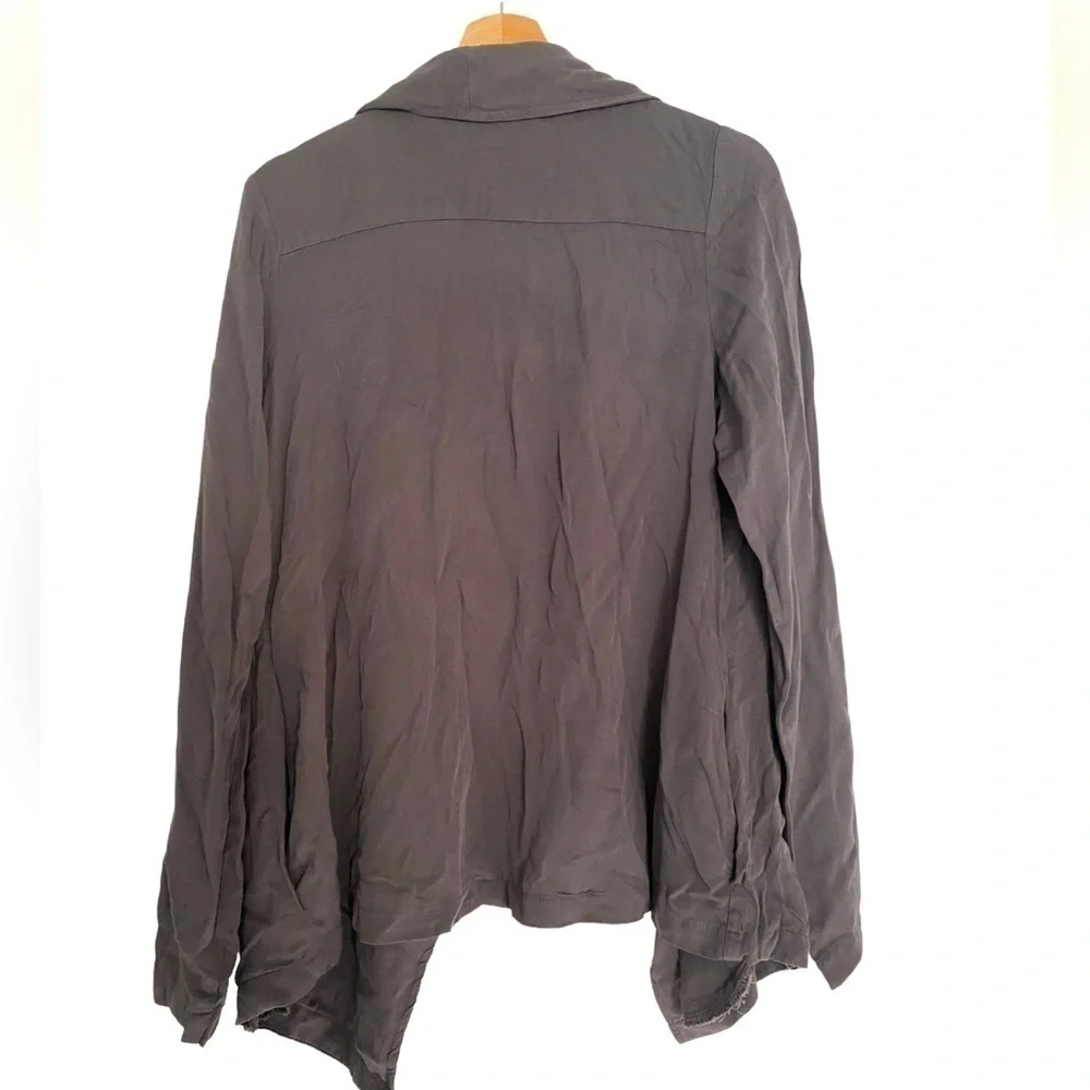 SILENCE + NOISE RAYON OPEN FRONT JACKET WITH POCKETS SIZE M - Picture 4 of 4